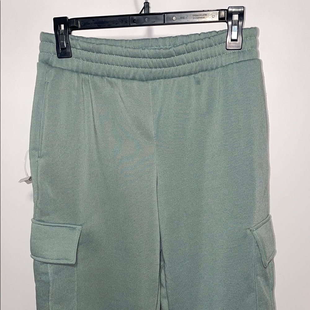 Green Cargo Track Pants - Picture 2 of 10